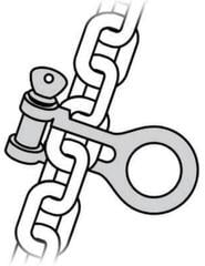 Lodní kotvící doplněk Kong Chain Gripper 5-8 mm Lodní kotvící doplněk - 1