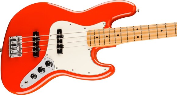 4-string Bassguitar Fender Player II Series Jazz Bass MN Coral Red 4-string Bassguitar - 3