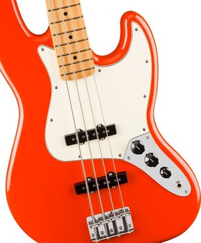 4-strenget basguitar Fender Player II Series Jazz Bass MN Coral Red 4-strenget basguitar - 4