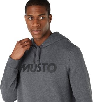 Collegepaita Musto Logo Hoodie Collegepaita Dark Grey L - 3