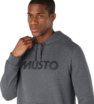 Trui Musto Logo Hoodie Trui Dark Grey L - 4