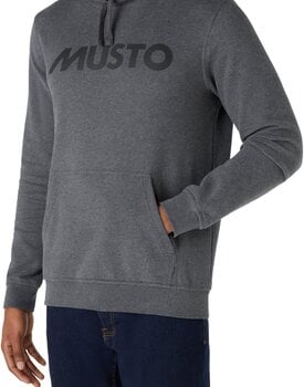 Πουλόβερ Musto Logo Hoodie Πουλόβερ Dark Grey L - 6