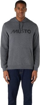 Sudadera Musto Logo Hoodie Sudadera Dark Grey L - 7