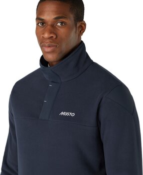 Pulover Musto PT Snap Pullover Fleece Pulover Navy L - 3