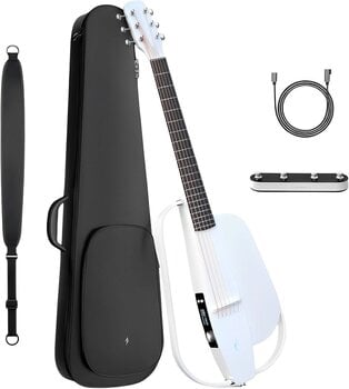 Special Acoustic-electric Guitar Enya Music NEXG 2 Deluxe White Special Acoustic-electric Guitar - 4