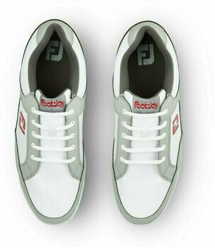 Pantofi de golf pentru bărbați Footjoy Originals Mens Golf Shoes White/Light Grey US 9 - 4