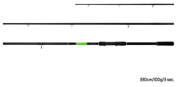 Feeder Rod Delphin WASABI Feeder NXT Rod 3,0 m 100 g 3 parts - 3