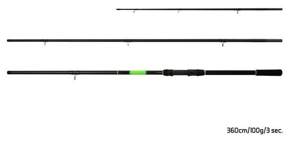 Feeder Rod Delphin WASABI Feeder NXT Rod 3,0 m 100 g 3 parts - 4