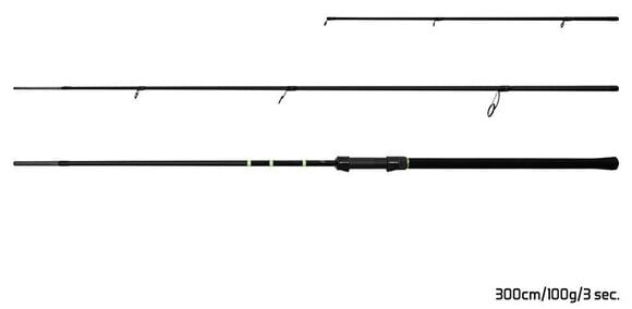 Caña de pescar Delphin FEEDERA Rod 3,0 m 100 g 3 parti - 2