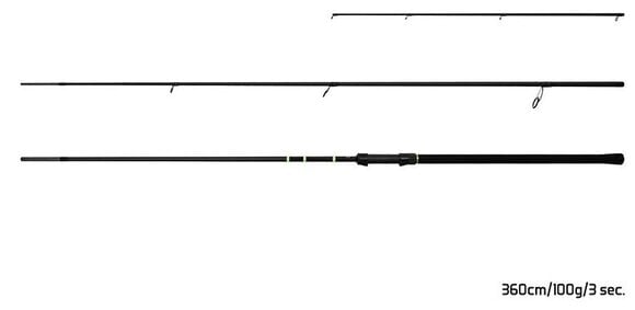 Caña de pescar Delphin FEEDERA Rod 3,0 m 100 g 3 parti - 4