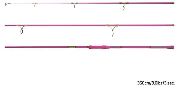 Caña de carpa Delphin QUEEN Candy Rod 3,0 m 3,0 lb 2 partes - 4