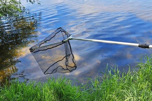 Camaroeiro ZFISH ZFX Rubber Mesh 170 cm Landing Net 2 partes - 8