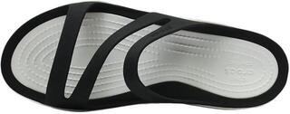Womens Sailing Shoes Crocs Women's Swiftwater Black/White - 3
