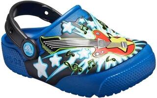 Kids Sailing Shoes Crocs Fun Lab Guitar Clog Blue Jean - 1