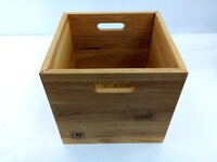 Music Box Designs 12" Vinyl Record Storage Laatikko vinyylilevyille Oiled Oak