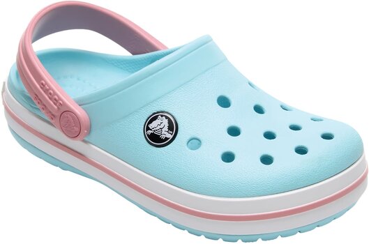 Chaussures de bateau enfant Crocs Toddler Crocband Clog Sandales Ice Blue/White 24-25 - 2