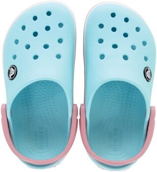 Obuv na loď Crocs Toddler Crocband Clog Sandále Ice Blue/White 23-24 - 4