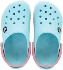 Calçado náutico para crianças Crocs Toddler Crocband Clog Ice Blue/White - 3
