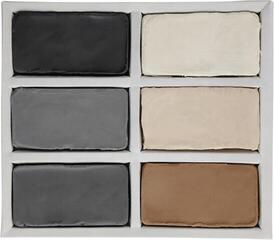 Professionelt ler Plastiline Set Plasticine Sample Blocks Professionelt ler 6 x 80 g - 2