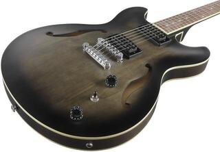 Guitarra semi-acústica Ibanez AS53-TKF Transparent Black Flat Guitarra semi-acústica - 3