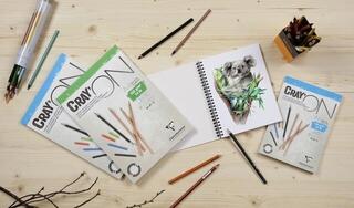 Visandiplokk Clairefontaine Cray'On Wirebound Pad Sketchbook 30 A3 160 g - 1