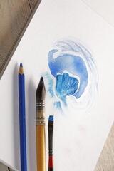 Skissbok Clairefontaine Pain'On À Grain Glued Pad Skissbok 20 A3 250 g - 1