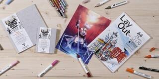 Schetsboek Clairefontaine Comic Book Layout Double Sided Paper Schetsboek 32 A6 220 g - 1