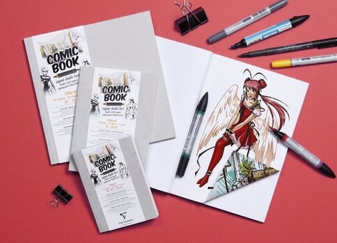 Carnet de croquis Clairefontaine Comic Book Layout Double Sided Paper A6 220 g Carnet de croquis - 3