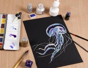 Skizzenbuch Clairefontaine Etival Black Double-Grain Glued Pad On 1 Side Skizzenbuch 15 A5 300 g - 1