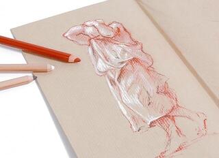 Skizzenbuch Clairefontaine Ream Brown Kraft Pap Skizzenbuch 25 A1 90 g - 2