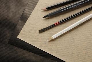 Skizzenbuch Clairefontaine Brown & Black Laid Kraft Pad Skizzenbuch 60 A3 90 g - 3