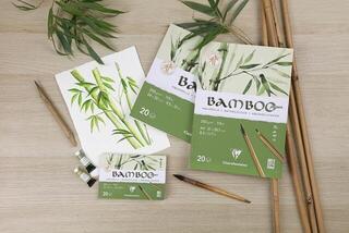 Livro de desenho Clairefontaine Bamboo Glued Pad On 1 Side Caderno de esboços A5 250 g - 1