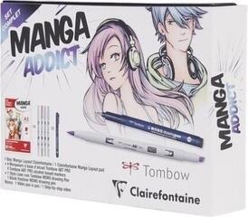 Skizzenbuch Clairefontaine Manga Addict Set Skizzenbuch A5 100 g - 1