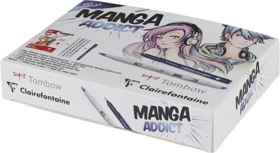 Vázlattömb Clairefontaine Manga Addict Set A5 100 g Vázlattömb - 3