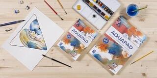 Sketchbook Clairefontaine Goldline Aquapad Glued Pad Sketchbook A4 300 g - 1