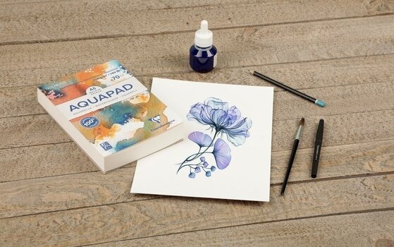 Bloc de dibujo Clairefontaine Goldline Aquapad Glued Pad A4 300 g Bloc de dibujo - 3