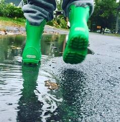 Sejlersko til børn Crocs Kids' Handle It Rain Gummistøvler Grass Green 33-34 - 7