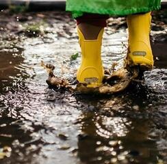 Calçado náutico para crianças Crocs Kids' Handle It Rain Yellow - 5