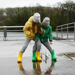 Sejlersko til børn Crocs Kids' Handle It Rain Yellow - 6