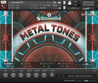 Звукова библиотека за семплер Soundiron Iron Pack 3 - Metal Tones (Дигитален продукт) - 2