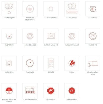 USB Audio Interface RME Fireface UFX III USB Audio Interface - 8