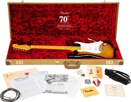 Electric guitar Fender 70th Anniversary American Vintage II 1954 Stratocaster MN 2-Color Sunburst Electric guitar - 7