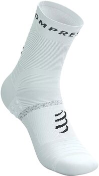 Meias de corrida Compressport Pro Marathon V2.0 White/Black Meias de corrida - 2