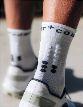 Hardloopsokken Compressport Pro Marathon V2.0 White/Black Hardloopsokken - 3