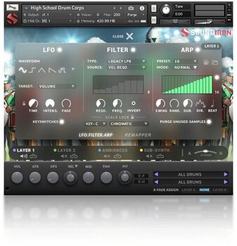 Zvočna knjižnica za sampler Soundiron High School Drum Corps (Digitalni izdelek) - 3