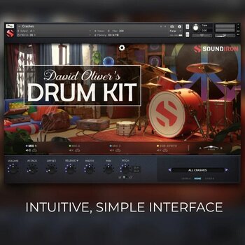 Zvuková knižnica pre sampler Soundiron David Oliver's Drum Kit (Digitálny produkt) - 3