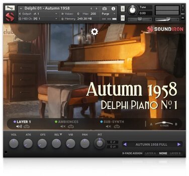 Biblioteca de samples e sons Soundiron Delphi Piano #1: Autumn 1958 (Produto digital) - 2