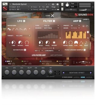 Samplings- och ljudbibliotek Soundiron Bentside Spinet (Digital produkt) - 3
