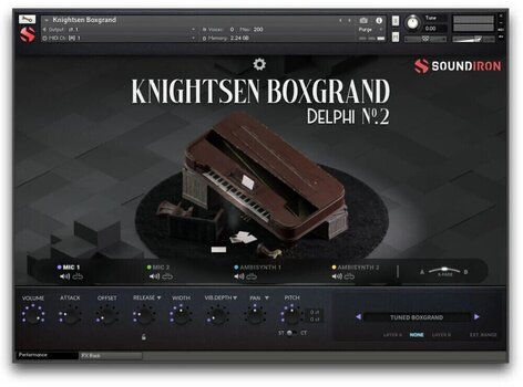 Samplings- och ljudbibliotek Soundiron Delphi Piano #2: The Knightsen Box Grand (Digital produkt) - 3