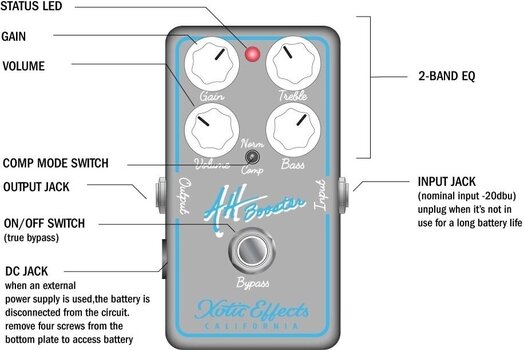 Gitarreffekt Xotic AH Booster Gitarreffekt - 5